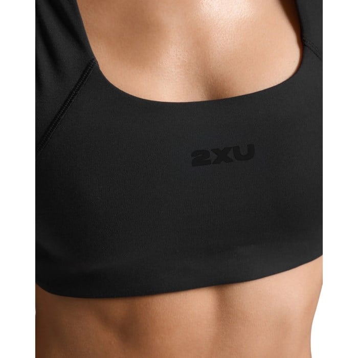 2XU Womens Form Racerback Medium Impact Bra - Black/Black
