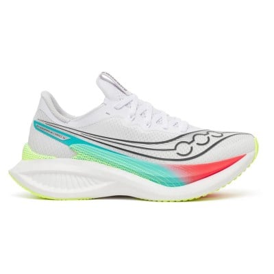 Saucony Endorphin Pro 5 - Womens Racing Shoes - White/Multi