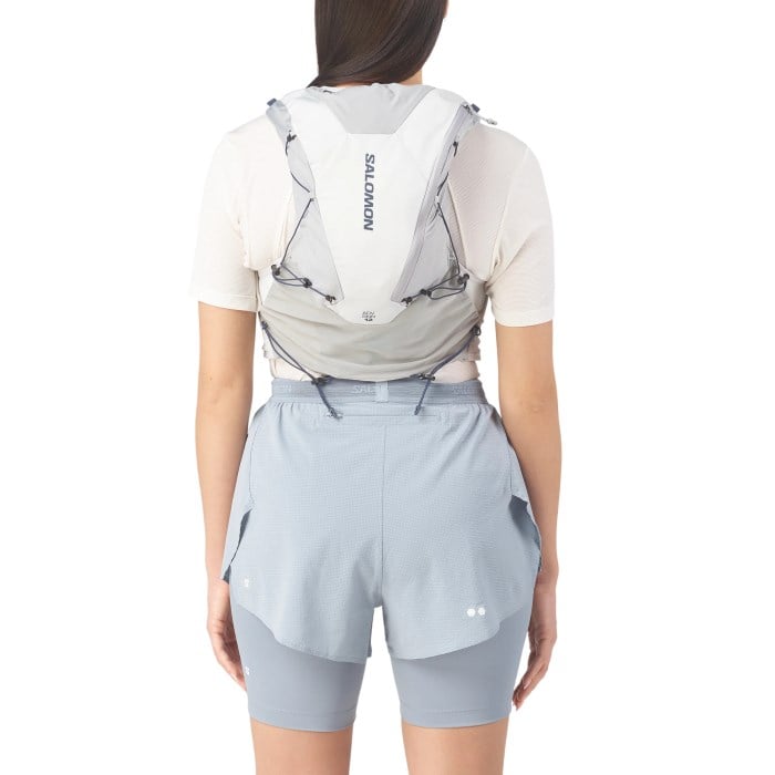 Salomon ADV Skin 12 Set Unisex Trail Running Vest With Flasks - Alloy/Gray Violet/Spellbound - image 4