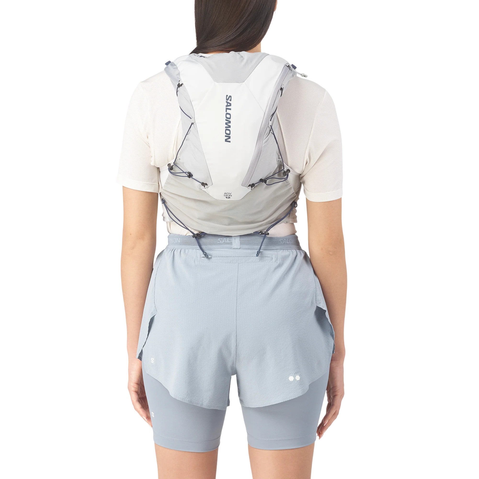 Salomon ADV Skin 12 Set Unisex Trail Running Vest With Flasks - Alloy/Gray Violet/Spellbound - image 4