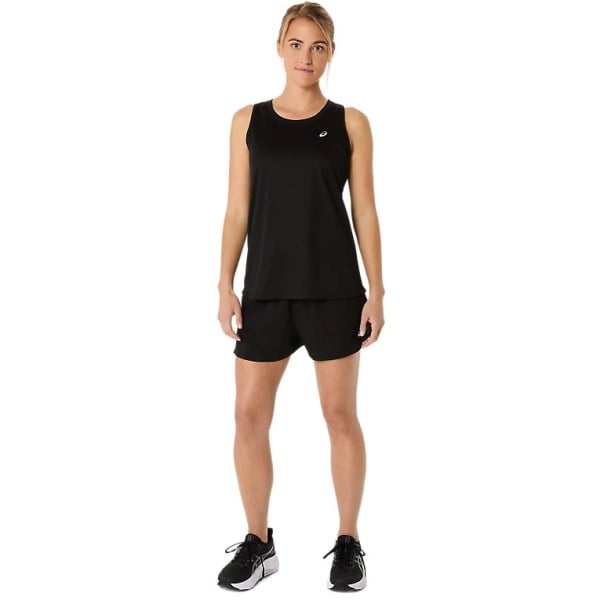 Asics Silver Womens Running Tank Top - Performance Black