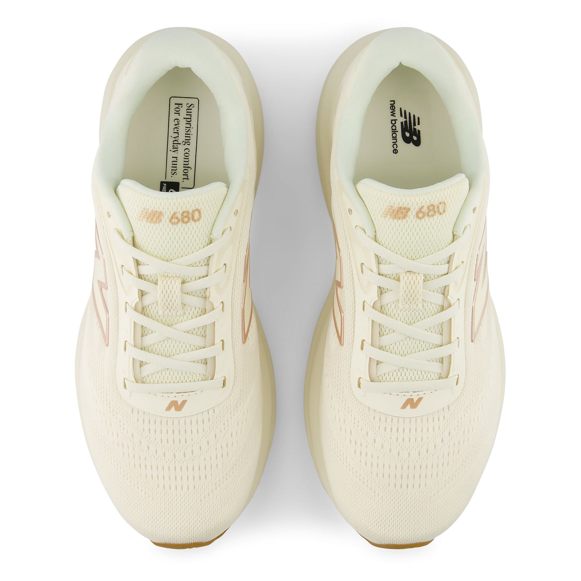New Balance 680v9 - Womens Running Shoes - Angora/Gum - image 3