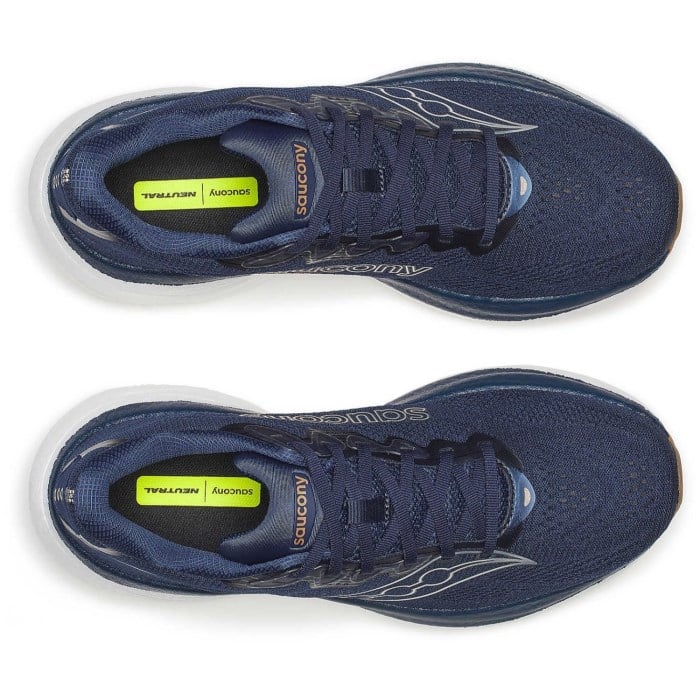 Saucony Ride 19 - Mens Running Shoes - Navy/Gum