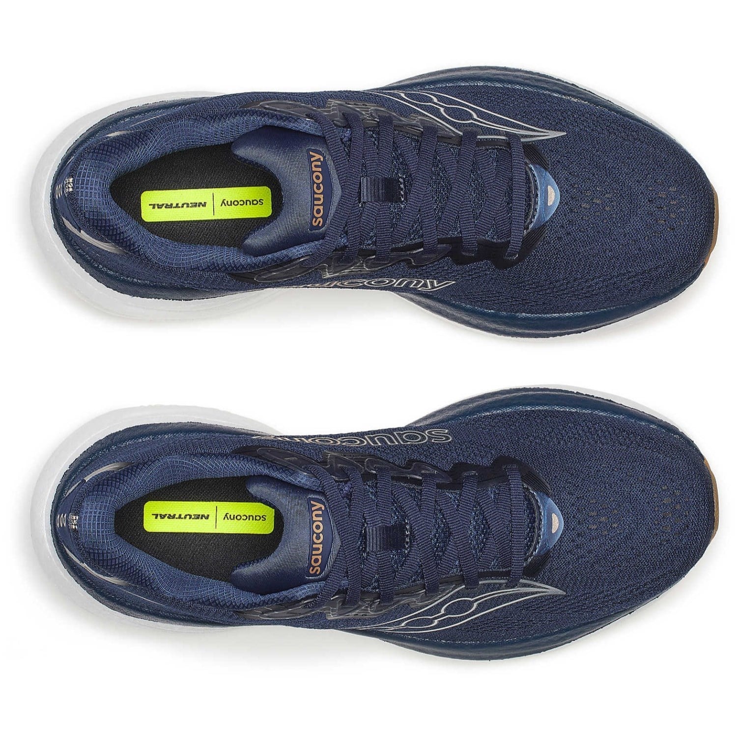 Saucony Ride 19 - Mens Running Shoes - Navy/Gum