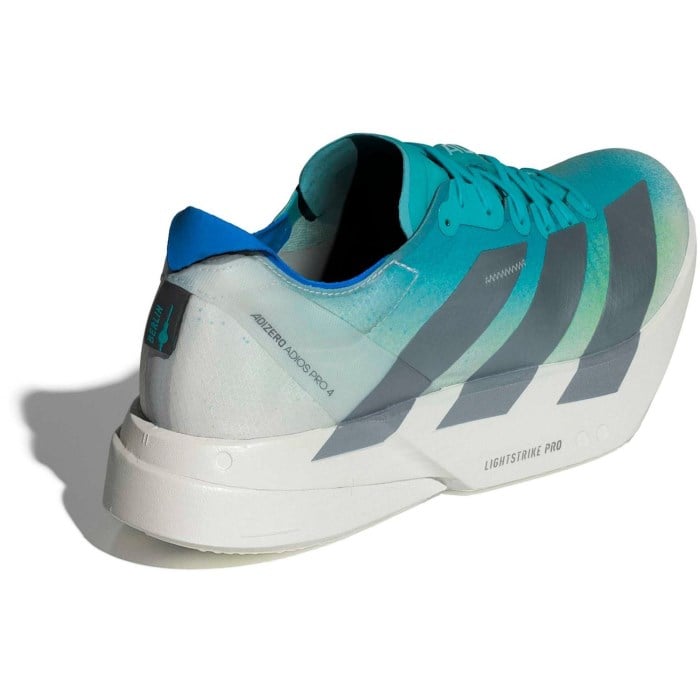 adidas Adizero Adios Pro 4 - Mens Racing Shoes - Hi Res Aqua/Iron Metallic/Grey One