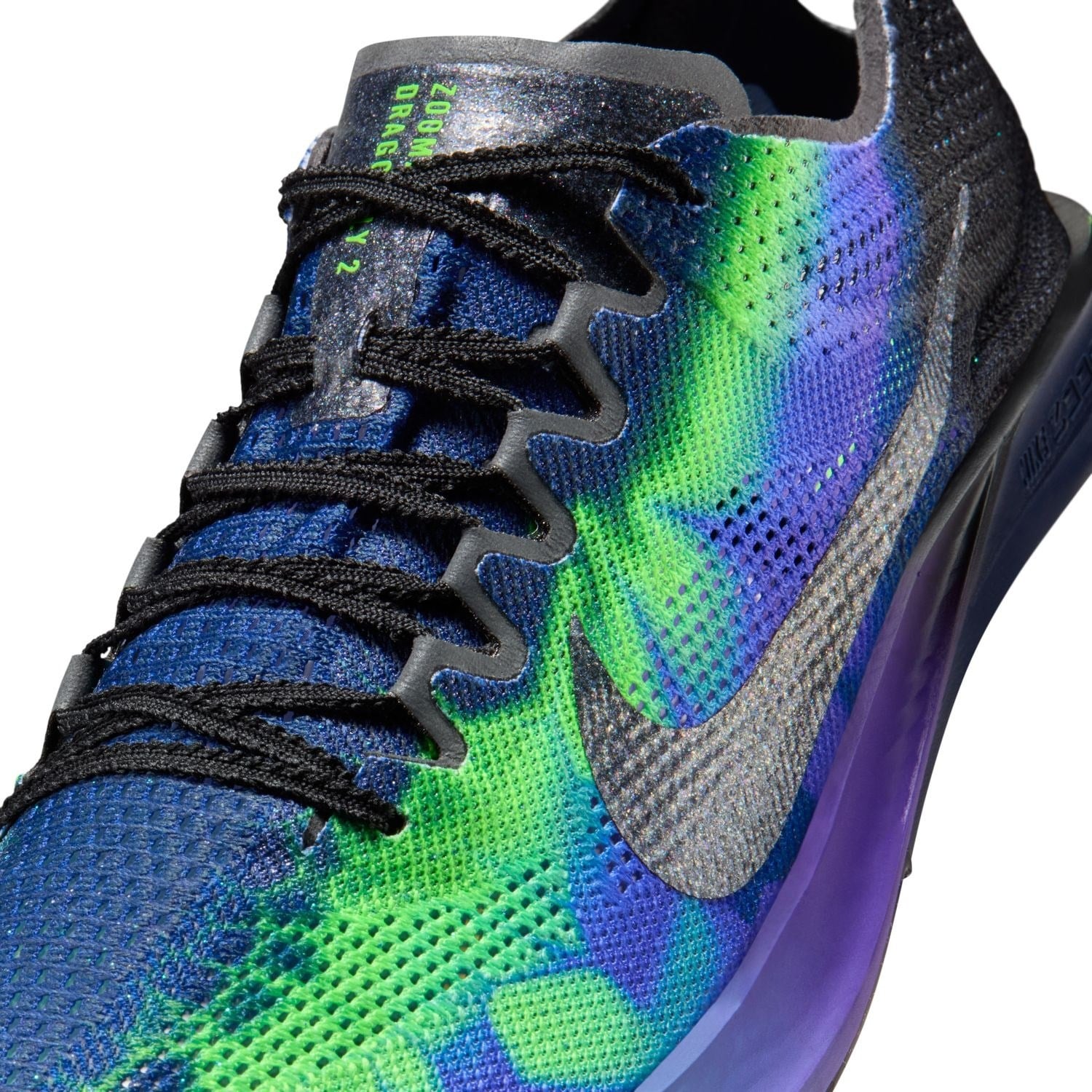 Nike ZoomX Dragonfly 2 GLAM - Unisex Long Distance Track Spikes - Fierce Purple/Black/Electric Green