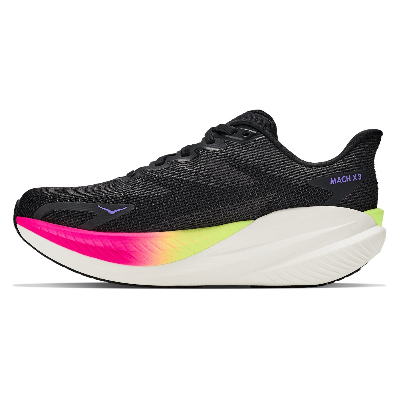 Hoka Mach X 3 - Womens Running Shoes - Black/Neon Nebula - image 3