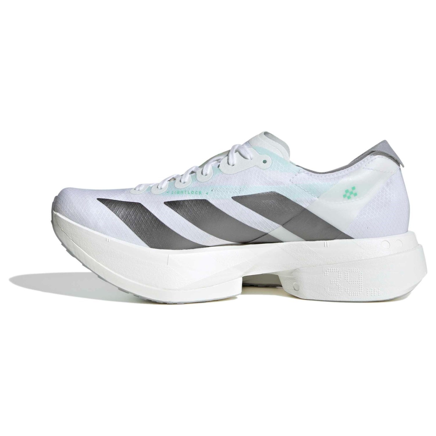 adidas Adizero Adios Pro 4 - Womens Racing Shoes - Cloud White/Iron Metallic/Pulse Mint - image 2
