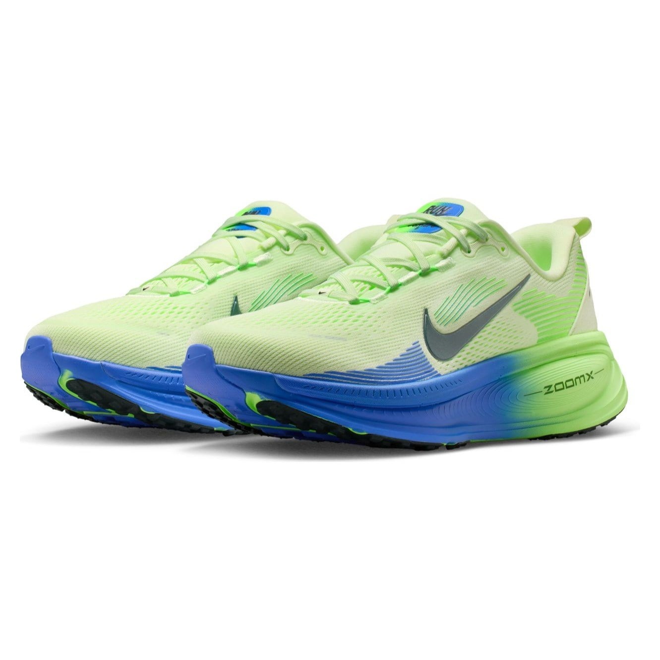 Nike Vomero 18 - Mens Running Shoes - White/Black Spruce/Volt Tint/Sapphire