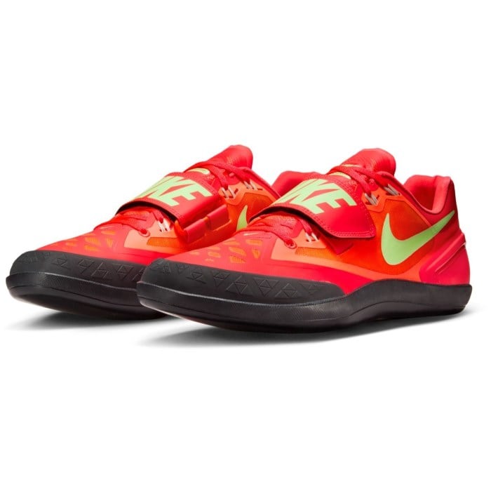 Nike Zoom Rotational 6 - Unisex Throwing Shoes - Bright Crimson/Washed Coral/Lime Blast