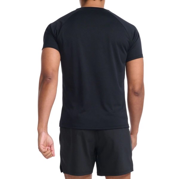 2XU Aspire Mens Running T-Shirt - Black/White