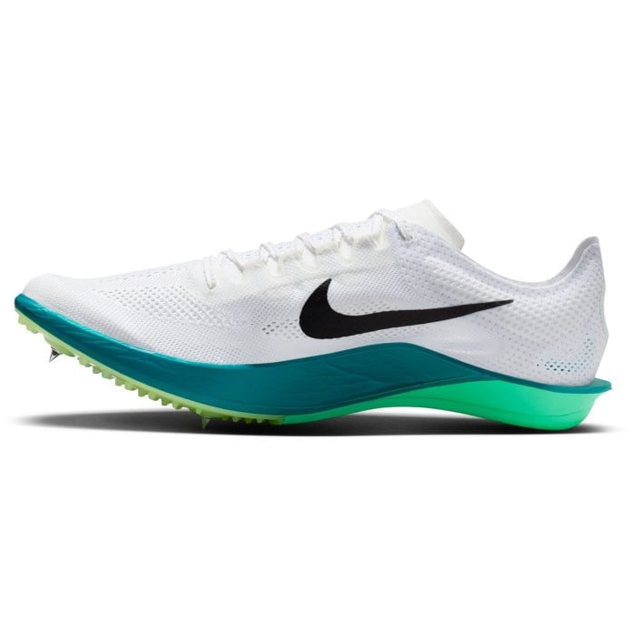 Nike ZoomX Dragonfly 2 - Unisex Long Distance Track Spikes - White/Black/Bright Spruce