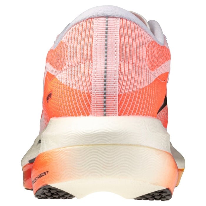 Mizuno Hyperwarp Pro - Unisex Racing Shoes - White/Black/Lava Orange - image 5