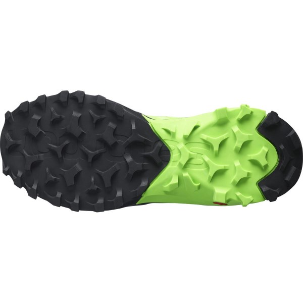 Salomon Madcross - Mens Trail Running Shoes - Black/Green Gecko/Quiet Shade