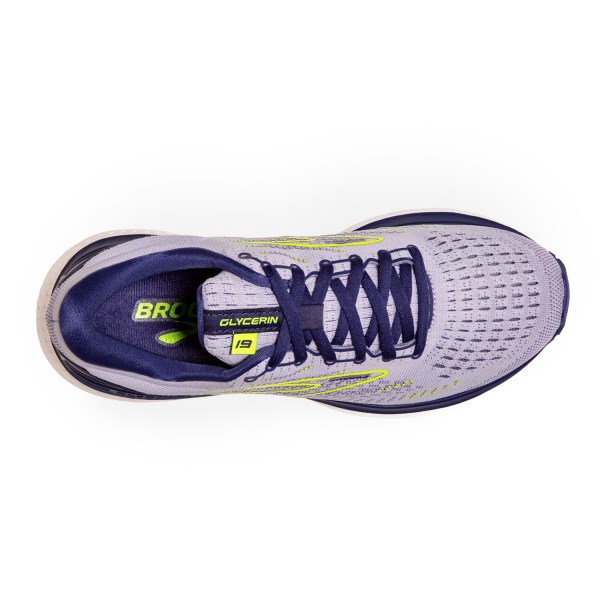 Brooks Glycerin 19 - Womens Running Shoes - Lavender/Blue/Nightlife