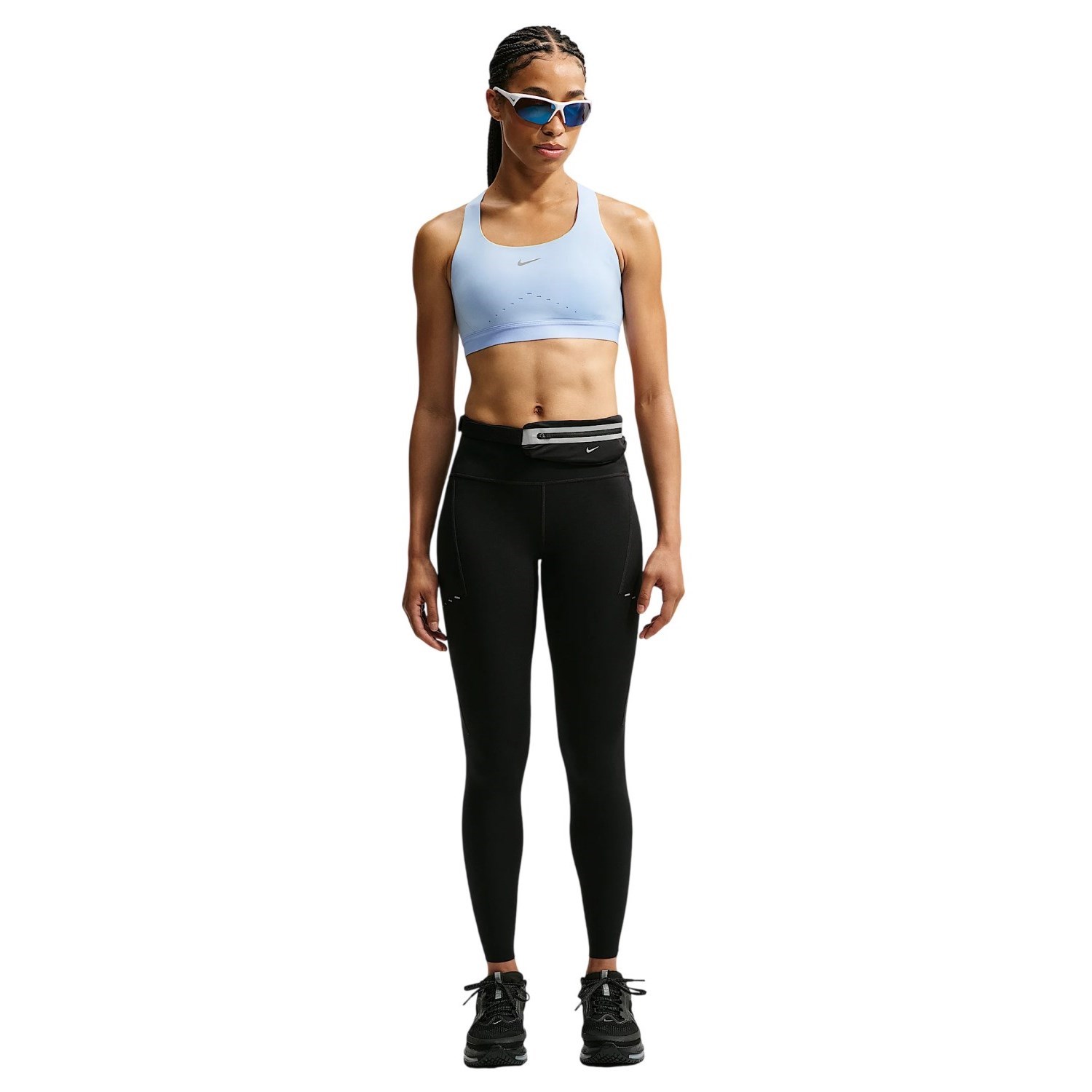 Nike Swift Womens High-Support Lightly Lined Sports Bra - Aluminum/Reflective Silver - image 4
