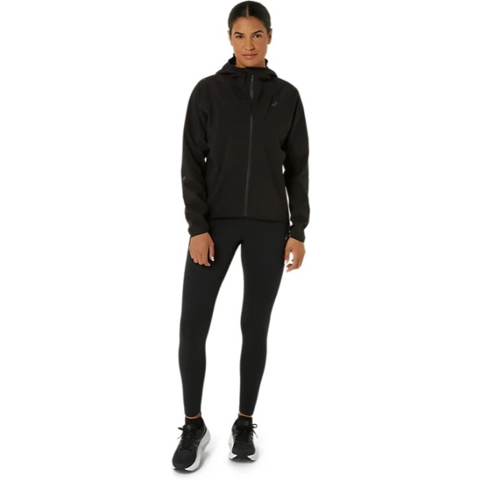 Asics MetaRun Waterproof Womens Running Jacket - Performance Black