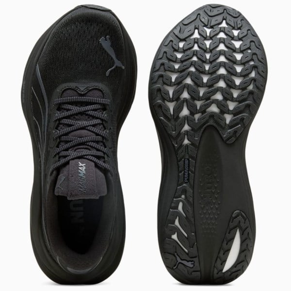 Puma MagMax Nitro - Mens Running Shoes - Black/Galactic Gray