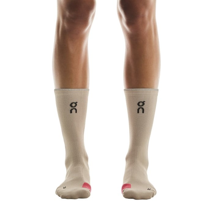 On Performance Run Unisex High Sock - Desert/Pink