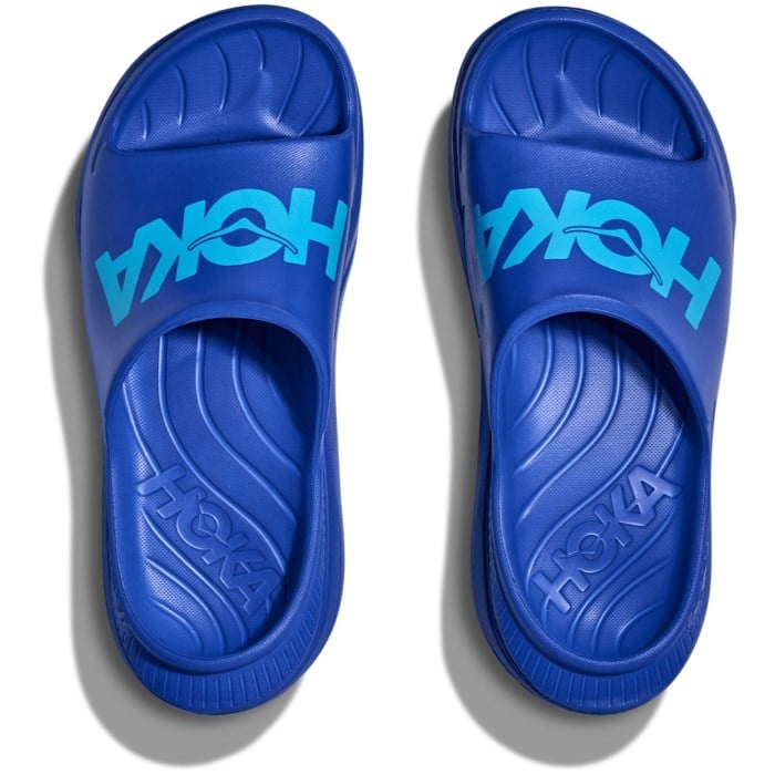 Hoka Ora Athletic Slide 3 - Unisex Recovery Slides - Ultra Marine/Skyward Blue