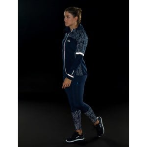 Ronhill Life Nightrunner Womens Running Tights - Deep Navy/Reflect