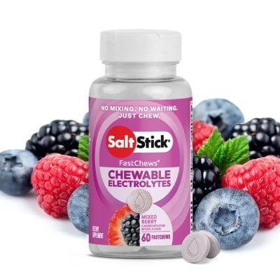 SaltStick FastChews - 60 Count Bottle - Mixed Berry