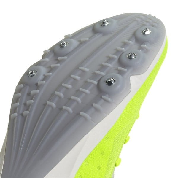 Adidas Adizero DistanceStar - Unisex Track and Field Spikes - Lucid Lemon/Core Black/Halo Silver