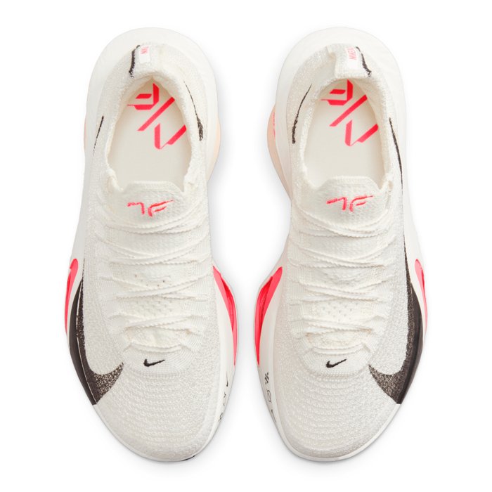 Nike Air Zoom Alphafly 3 - Womens Racing Shoes - Sail/Black/Crimson Tint/Guava Ice