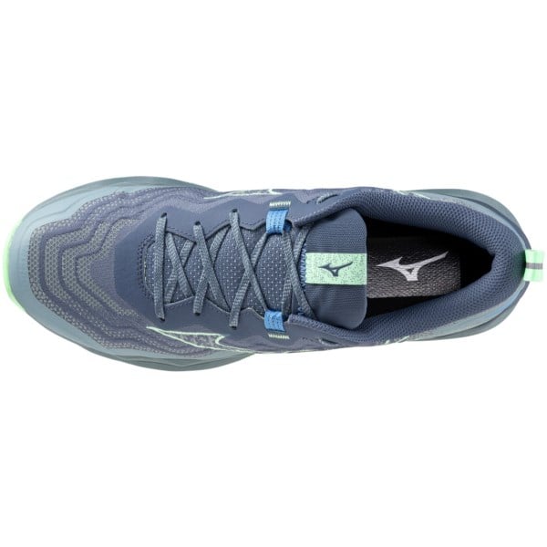 Mizuno Wave Daichi 9 - Mens Trail Running Shoes - Vintage Indigo/Neo Mint/Citadel