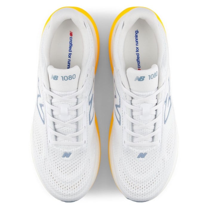 New Balance 1080v15 - Mens Running Shoes - White/Satsuma Orange - image 4