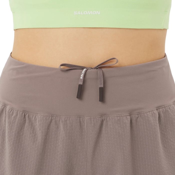 Salomon Sense Aero Stow 4 Inch Womens Running Shorts - Iron