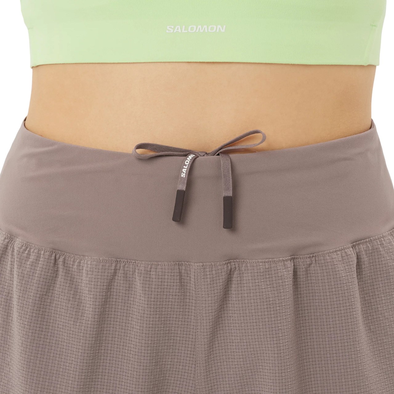 Salomon Sense Aero Stow 4 Inch Womens Running Shorts - Iron