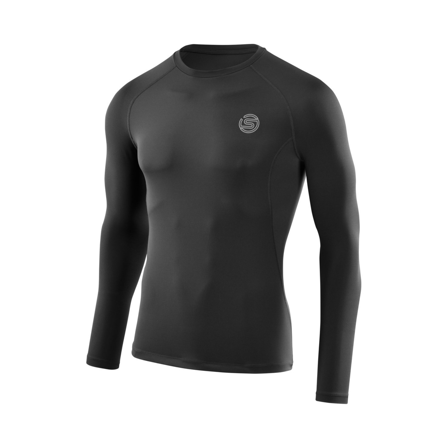 Skins Series-2 Mens Compression Long Sleeve Top - Black
