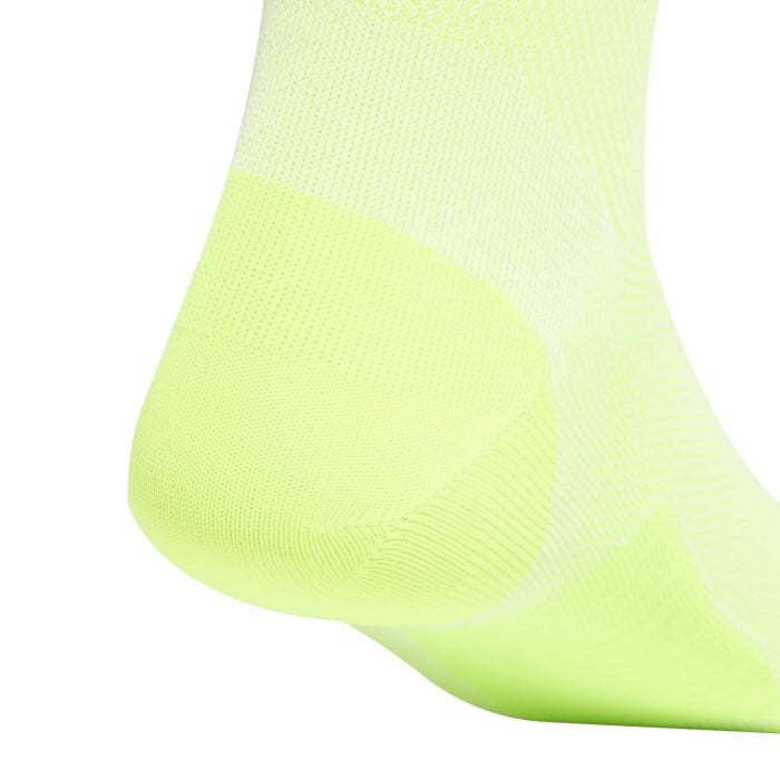 Adidas RUNxAdizero Socks - Unisex - White/Lucid Lemon