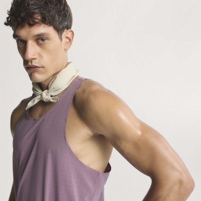 adidas ADI365 H.Koumori Mens Running Singlet - Shadow Fig