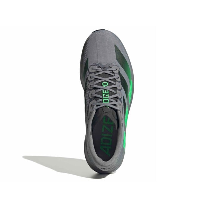 adidas Adizero Evo SL Woven - Mens Running Shoes - Grey/Screaming Green/Carbon