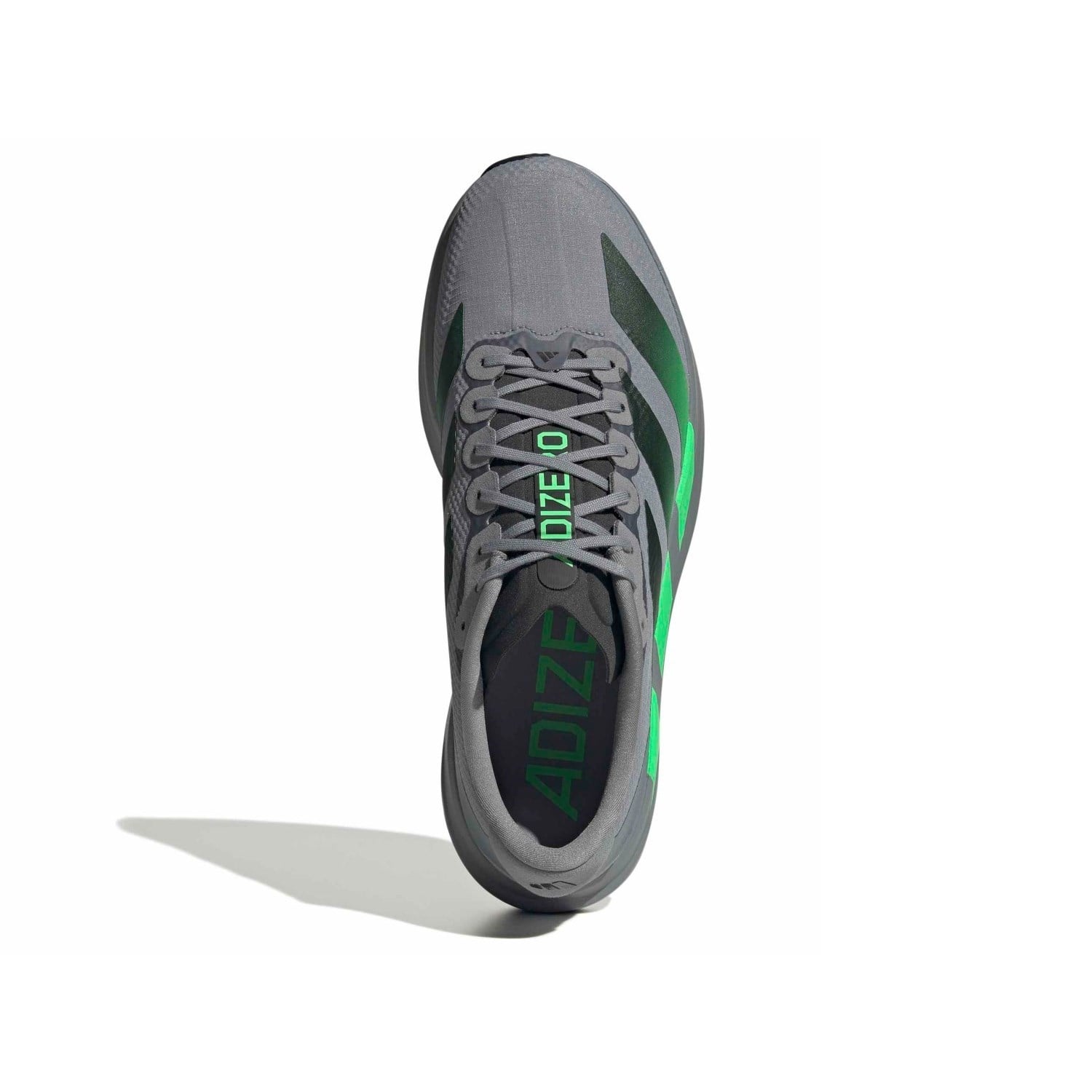 adidas Adizero Evo SL Woven - Mens Running Shoes - Grey/Screaming Green/Carbon