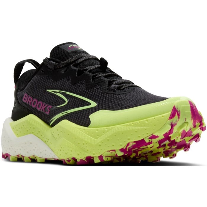 Brooks Caldera 8 - Womens Trail Running Shoes - Grey/Black/Lime