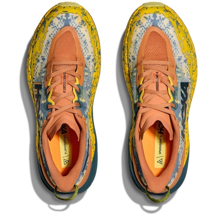 Hoka Speedgoat 6 - Mens Trail Running Shoes - Terra Cotta/Mountain Fog