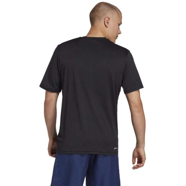Adidas Train Essentials Mens Stretch Training T-Shirt - Black/White