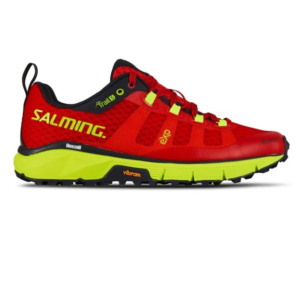 Salming Trail 5 - Womens Trail Running Shoes - Poppy Red/Safety Yellow