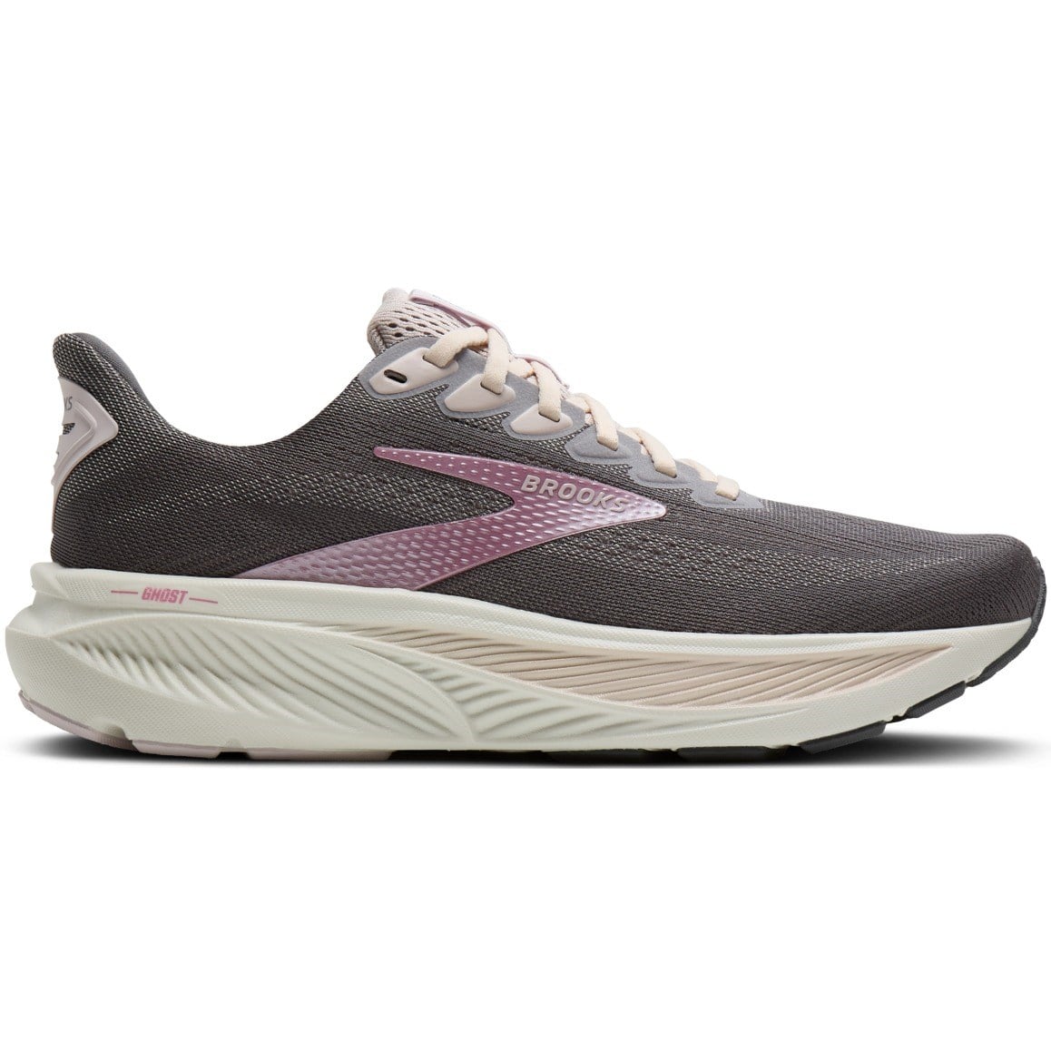 Brooks Ghost 17 - Womens Running Shoes - Poppy Seed/Pink/Bluewash