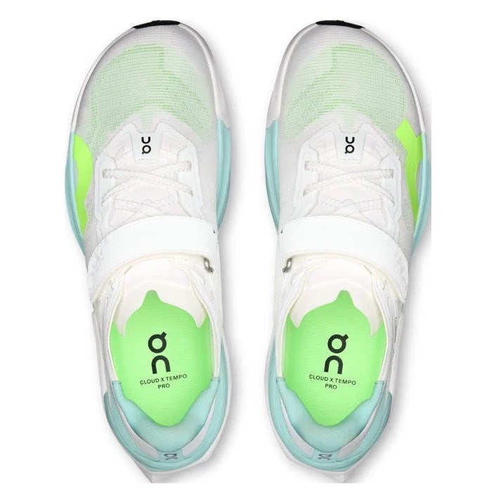 On Cloud X Tempo Pro - Womens Training Shoes - White/Celeste - image 4