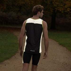 Proviz PixElite Mens Running Tank Top - Black/Green