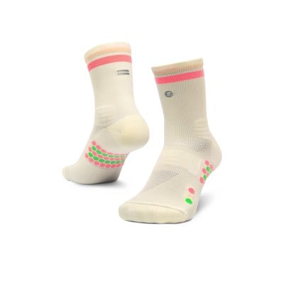 SHYU Crew Racing Socks - Cream/Blush/Peach