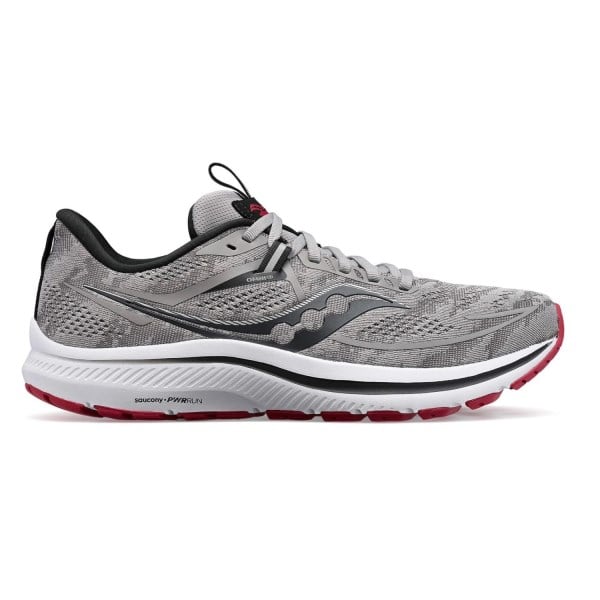 Saucony Omni 21 - Mens Running Shoes - Alloy/Garnet