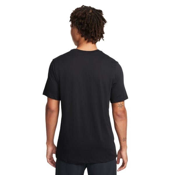 Nike Dri-Fit Logo Mens Trail Running T-Shirt - Black