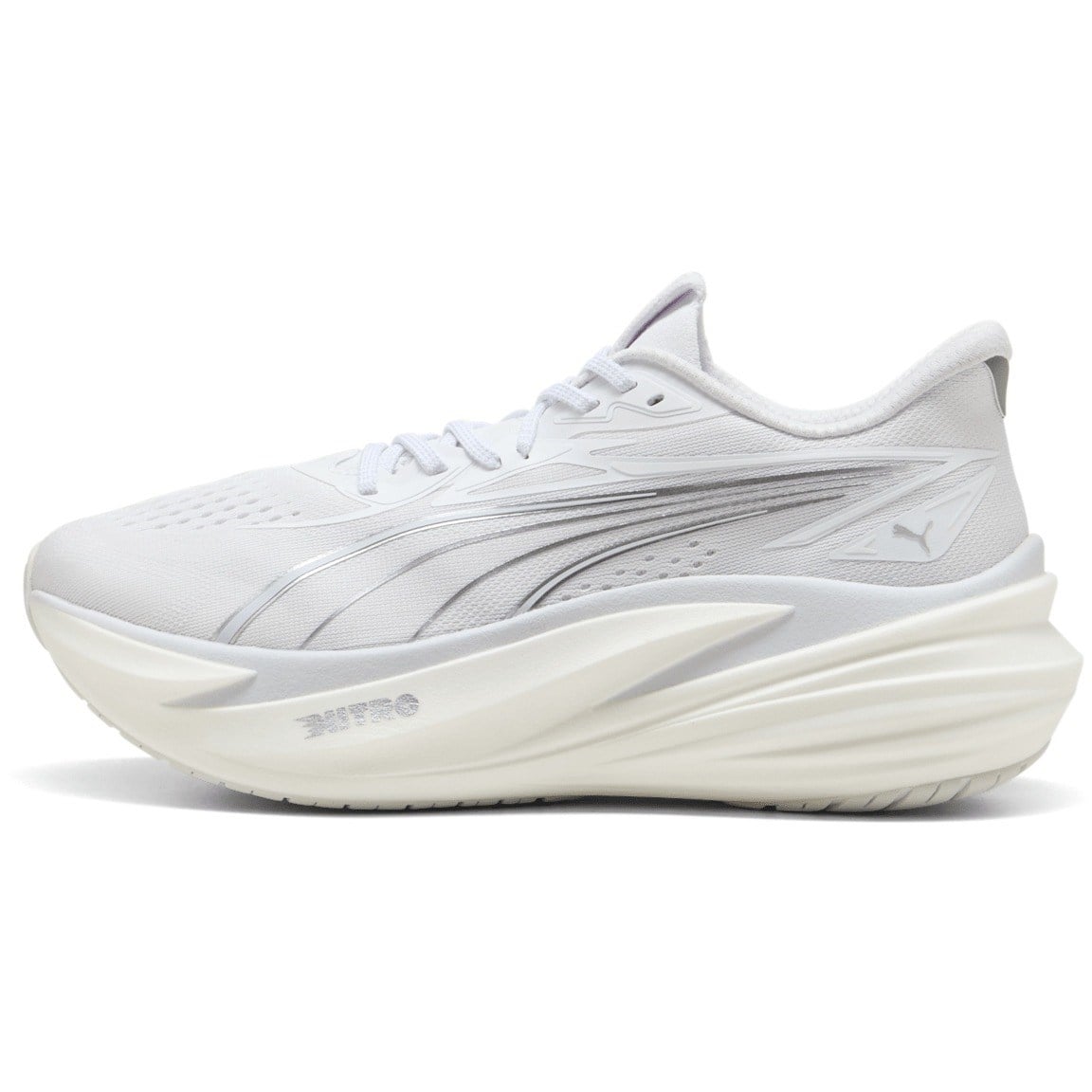 Puma MagMax Nitro 2 - Mens Running Shoes - Puma White/Silver Mist