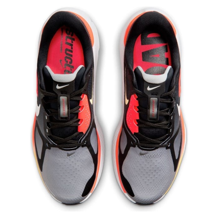 Nike Structure Plus - Mens Running Shoes - Black/Silver/Light Smoke Grey