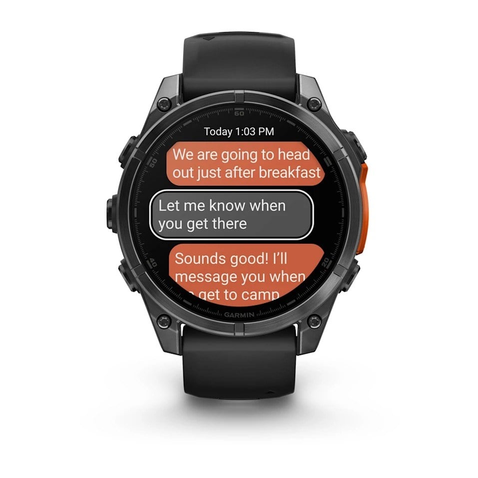 Garmin Fenix 8 47mm Premium Multisport Watch - Slate Gray/Black Silicone Band - image 10